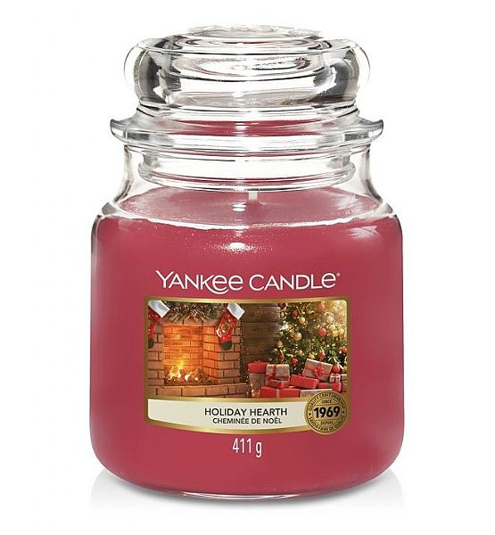 Vonná svíčka Yankee Candle Holiday Hearth Classic střední 411g/90hod