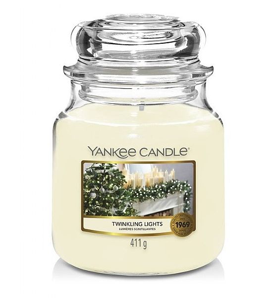 Vonná svíčka Yankee Candle Twinkling Lights Classic střední 411g/90hod