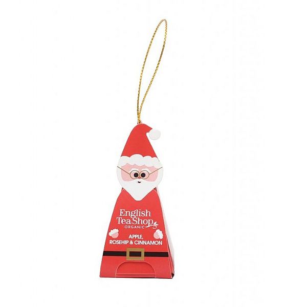 Bio čaj English Tea Shop Vánoční figurka Santa Klaus, 1 pyramidka ETS