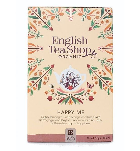 Bio čaj English Tea Shop Wellness Čaj Pocit štěstí Mandala, 20 sáčků ETS