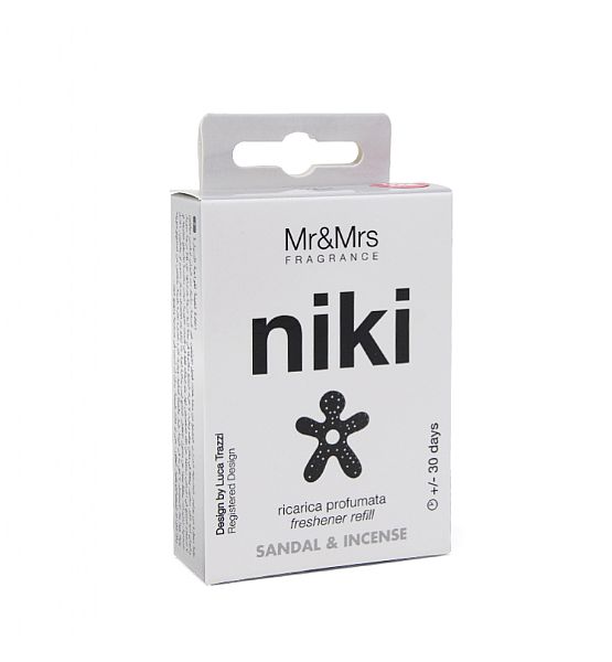 Vůně do auta náhradní náplň Mr&Mrs NIKI - Sandal Incense 1 ks