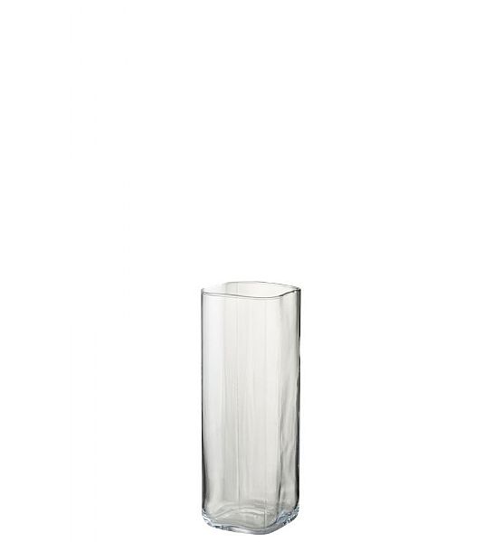 Skleněná váza J-line 11,5x11,5x32cm