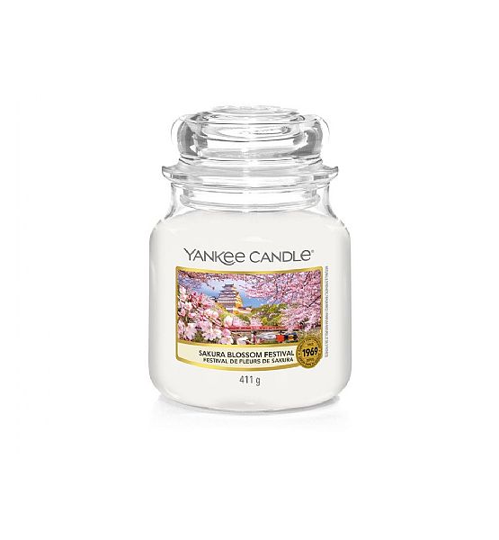 Vonná svíčka Yankee Candle Sakura Blossom Festival Classic střední 411g/90hod