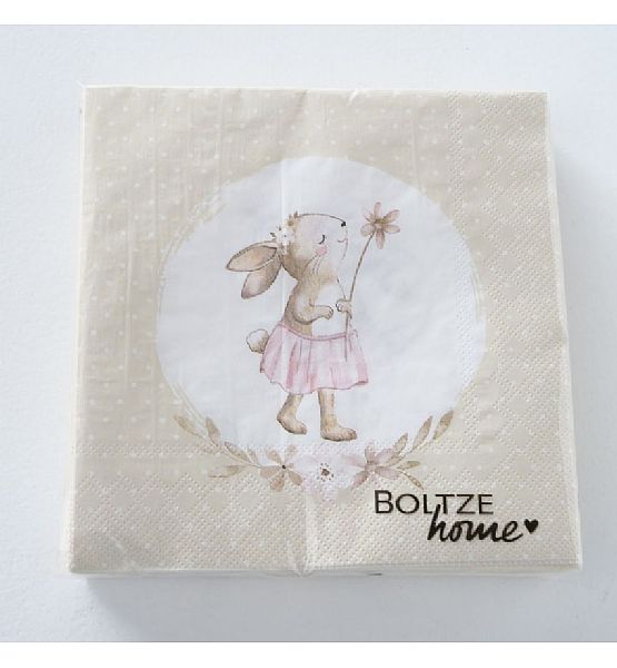 Papírové ubrousky Boltze zajíc Cute, 20 ks v balení (cena za balení), 3 druhy