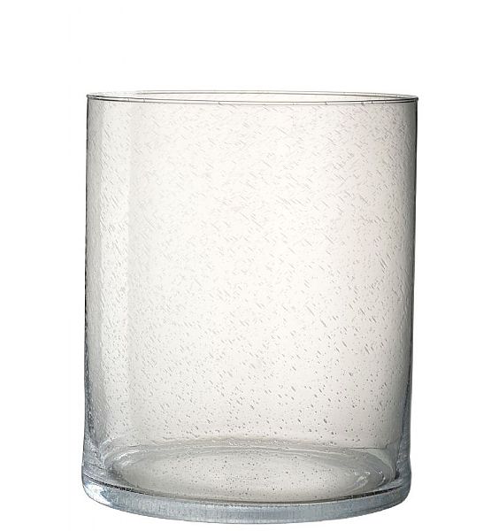 Skleněná váza Gasper Bubble 22x26.5cm, čirá