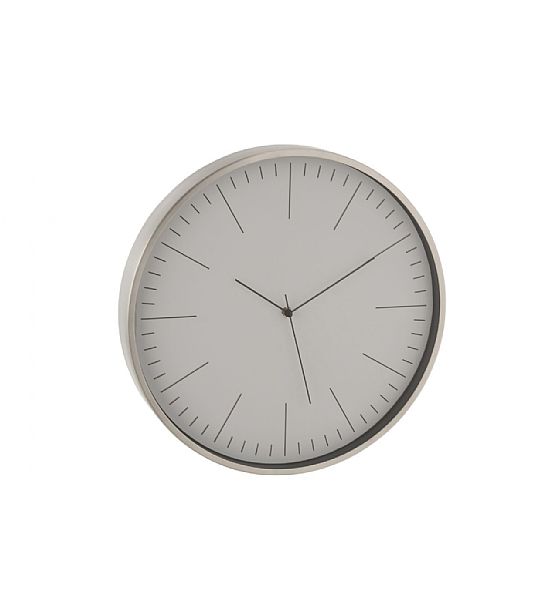 Nástěnné hodiny J-line GERBERT 40x4.5x40cm, hliník, šedá