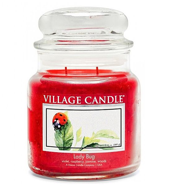 Vonná svíčka Village Candle Vonná svíčka ve skle střední - Beruška 390g/105 hodin