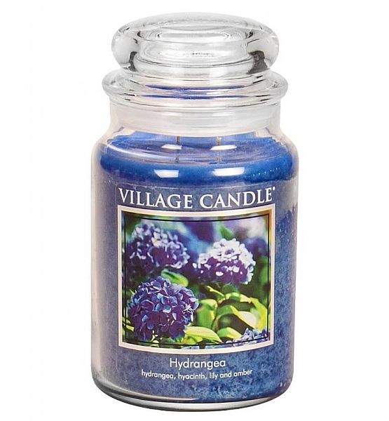 Vonná svíčka Village Candle Vonná svíčka ve skle velká - Hortenzie 602g/170 hodin