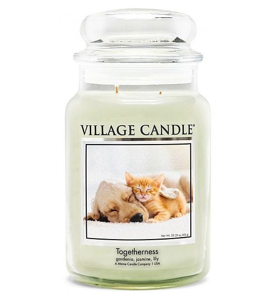 Vonná svíčka Village Candle Vonná svíčka ve skle velká - Soudržnost 602g/170 hodin