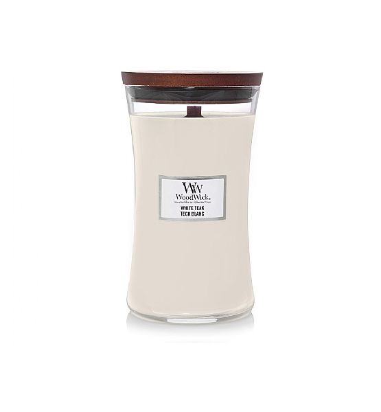 Vonná svíčka WoodWick - White Teak 609g/110 - 120 hod