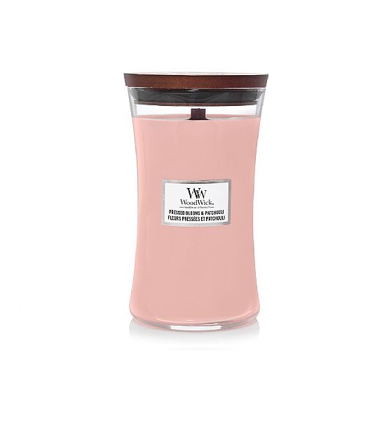 Vonná svíčka WoodWick - Pressed Blooms Patchouli 609g/110 - 120 hod