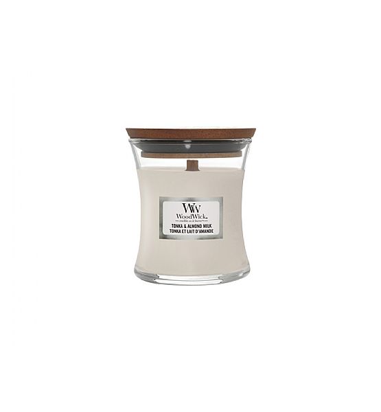 Vonná svíčka WoodWick - Tonka Almond Milk 85g/20 - 30 hod