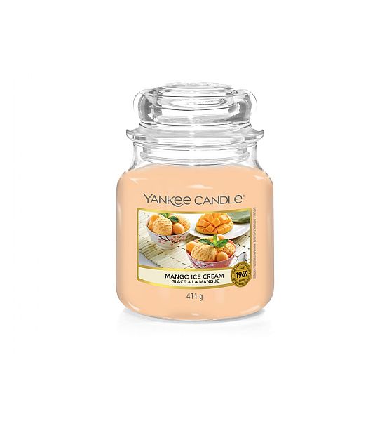 Vonná svíčka Yankee Candle Mango Ice Cream classic střední 411g/90hod