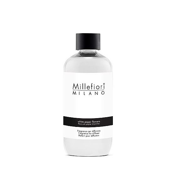 Náhradní náplň pro difuzéru Millefiori Milano White Paper Flowers 250ml