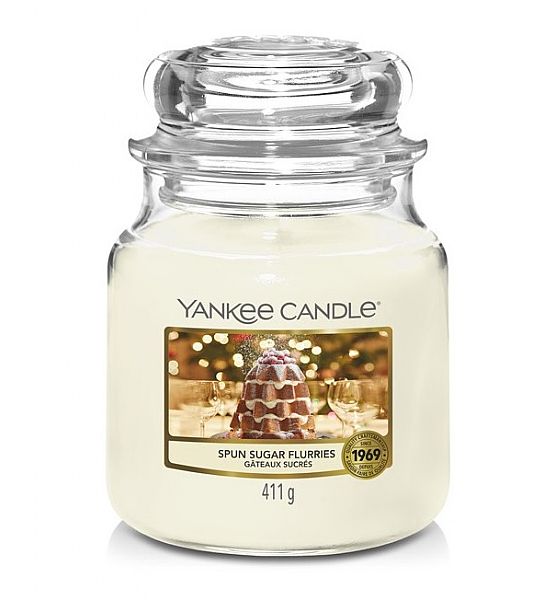 Vonná svíčka Yankee Candle Spun Sugar Flurries classic střední 411g/90hod