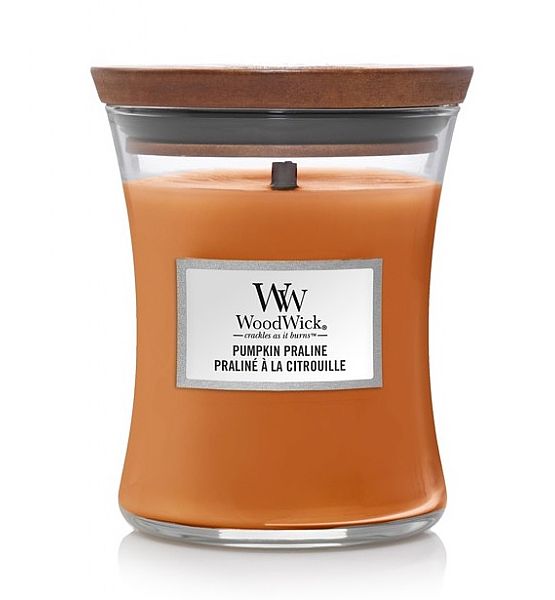 Vonná svíčka WoodWick - Pumpkin Praline 275g/55 - 65 hod