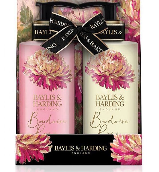 Baylis & Harding Tekuté mýdlo a tělové mléko Tajemná růže 2ks