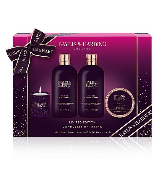 Baylis & Harding Dárkový set Divoký fík a granátové jablko 4ks