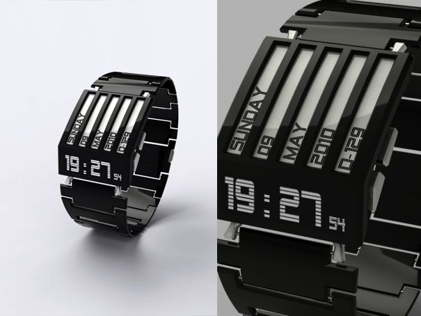 Netradiční design a technologie elektronického tisku v hodinkách