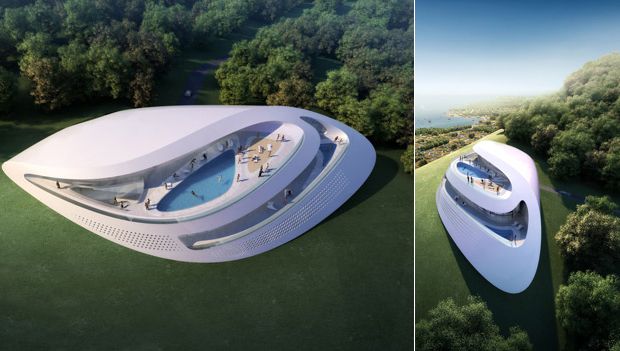 Mušlovité vily pro golfové a lázeňské středisko od Zaha Hadid