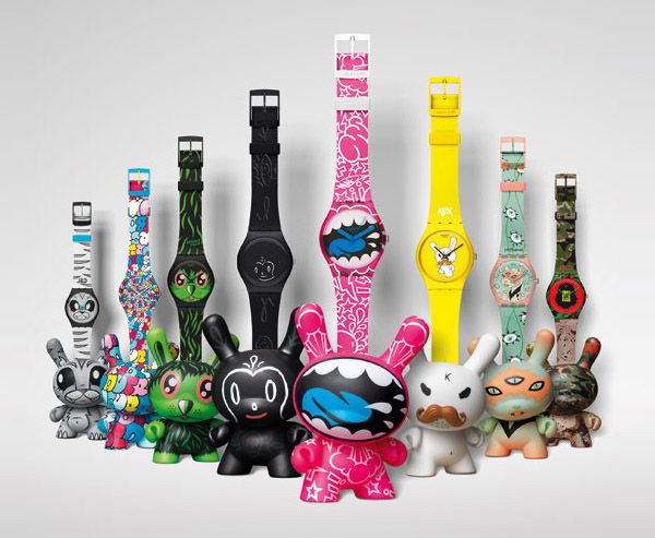 Kidrobot a Swatch navrhly společně hodinky