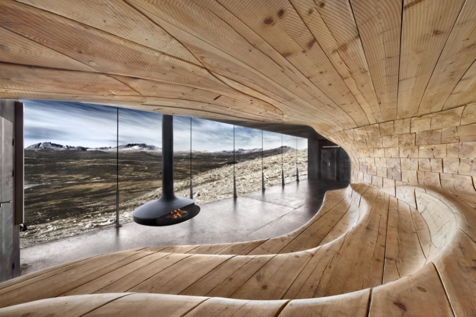 Fascinující architektura uprostřed norské pustiny