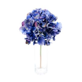 Umělá Květina Sia Home Fashion Hortenzie modrá tmavá 50 cm