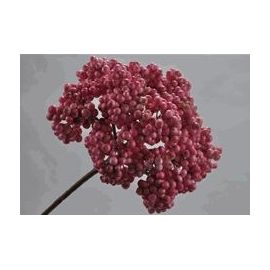 Umělá květina Silk-ka bobule růžová 48cm