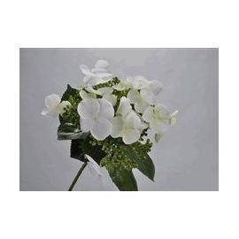Umělá květina Silk-ka Hortenzie bílá 50cm