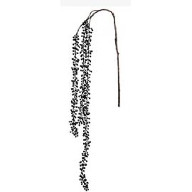 Umělá květina Sia Home Fashion bobule závěsné černé 69 cm