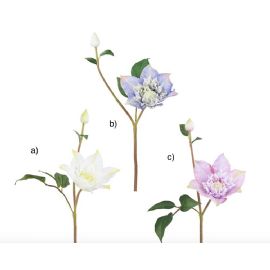 Umělá květina Sia Home Fashion Klematit 3 druhy 37 cm