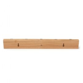 Věšák na zeď Umbra Flip 5 háčků dřevo, kov přírodní 50,8x6,5x3,1 cm