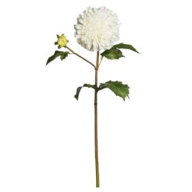 Umělá květina Sia Home Fashion Jiřina bílá 50 cm
