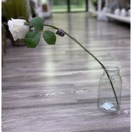 Umělá květina Sia Home Fashion růže bílá 50cm