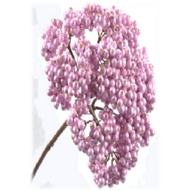 Umělá květina Silk-ka bobule fialová 48cm