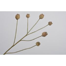 Umělá květina Silk-ka makovice pupen zelený 79 cm