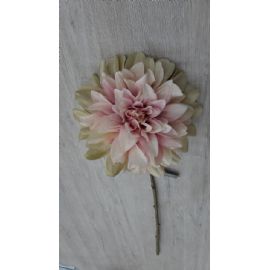 Umělá květina Silk-ka Jiřina nafialovělá/zelená 57 cm