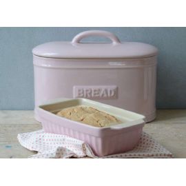 Porcelánový chlebník na pečivo IB Laursen růžový 35x25x19cm