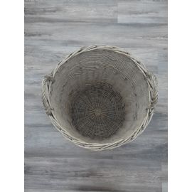 Proutěný koš Boltze, výška bez uch 47cm, s uchama 55cm, průměr 50cm (vnitřní 44cm)