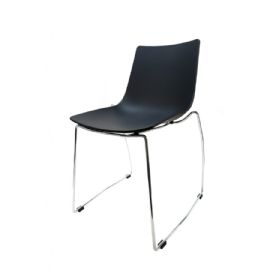 Židle F1M DELUXE -černá - plast / kov