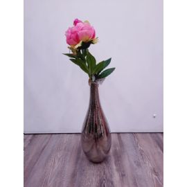 Keramická váza Stardeco stříbrná 36x14cm