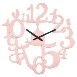 Nástěnné hodiny Koziol PI:P plast růžové 45cm