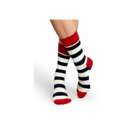 Barevné pruhované ponožky Happy Socks, vzor Stripe - M-L (41-46)
