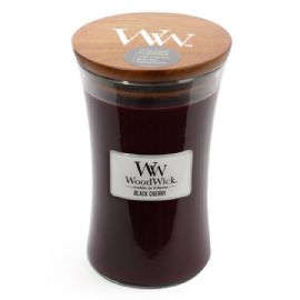 Vonná svíčka WoodWick - Black Cherry 609g/110 - 120 hod, 10x18cm