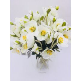 Umělá květina GASPER, 35 cm, bílá