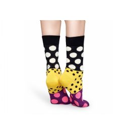 Barevné ponožky Happy Socks s puntíky a tečkami, vzor Dot Split Anniversary Sock, S-M (36-40)