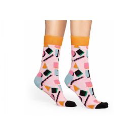 Dámské ponožky Happy Socks s růžovým vzorem Nineties Sock, S-M (36-40)