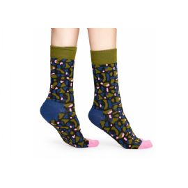 Zeleno-modré ponožky Happy Socks X Wiz Khalifa, vzor No Limit Sock, S-M (36-40)