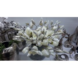 Dekorační zimní umělá květina Magnolie Gasper