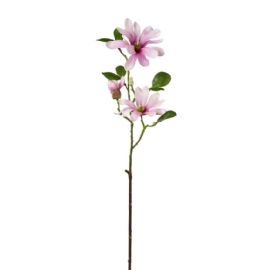 Umělá květina Gasper magnólie růžová 60cm